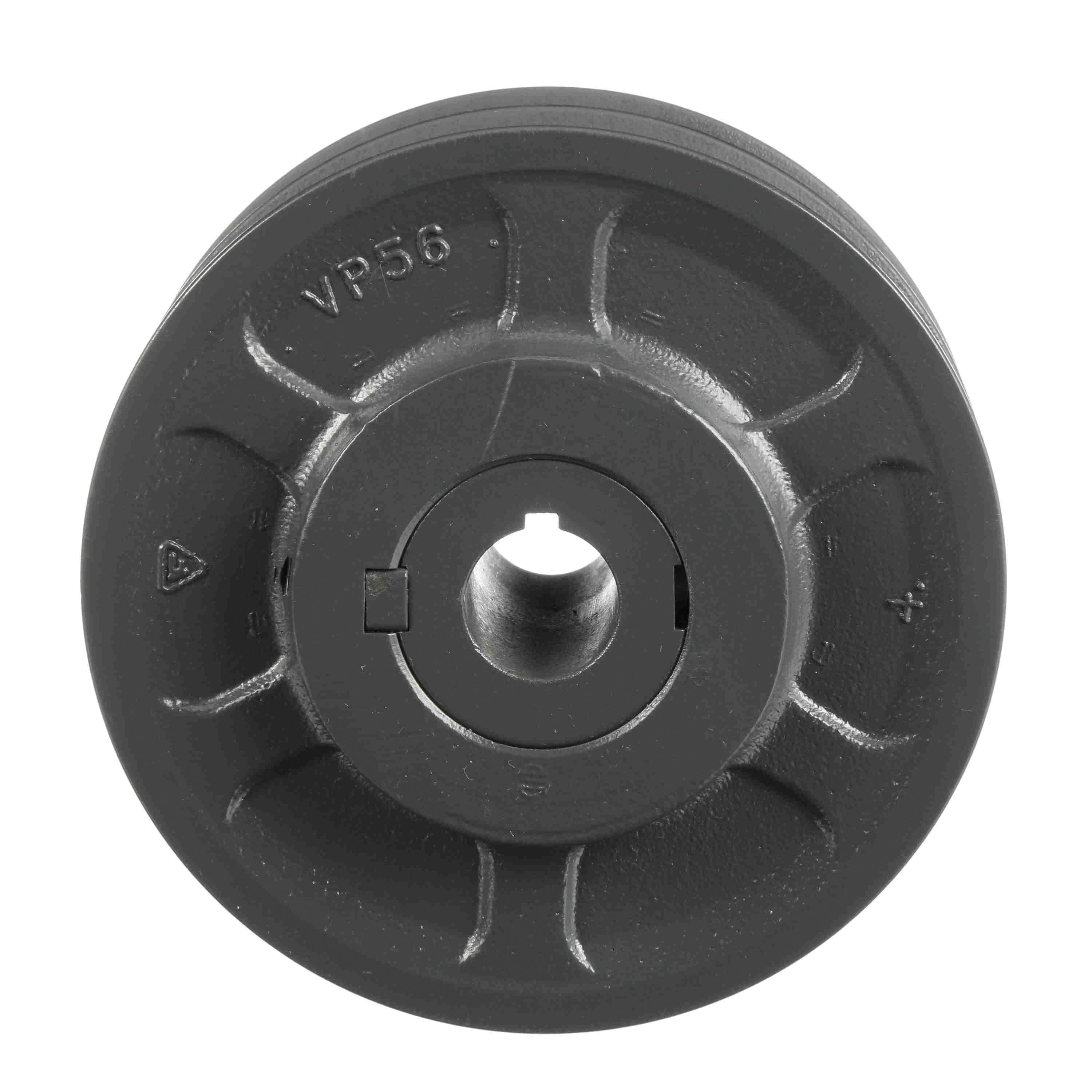 Browning® 1045970 FHP Variable Pitch Sheave, 7/8 in Dia Bore, Threaded Bore, 5.35 in OD, 2-Groove