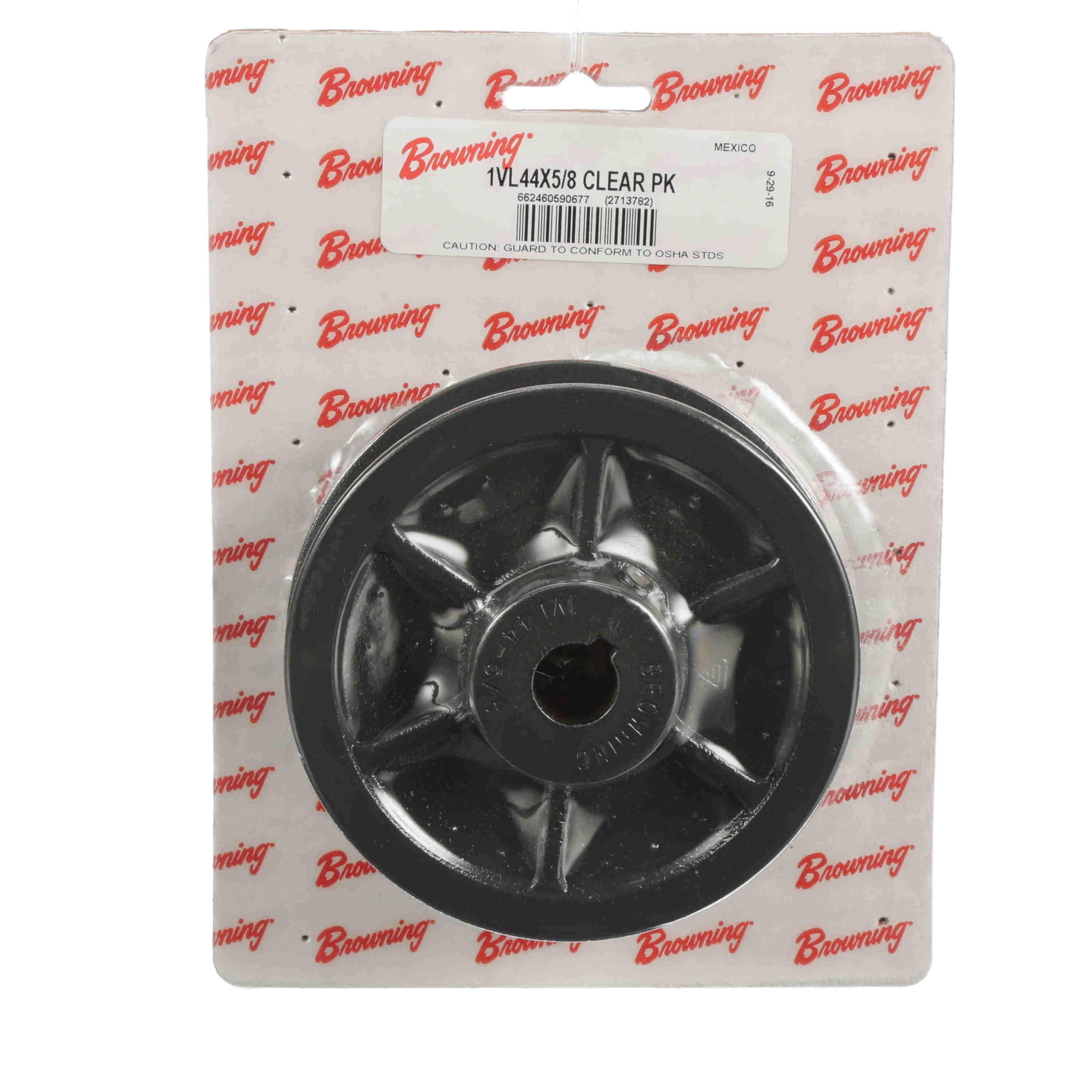 Browning® FHP Series 2713782 Variable Pitch Sheave, 5/8 in Dia Bore, Finished Bore, 4.15 in OD, 1-Groove