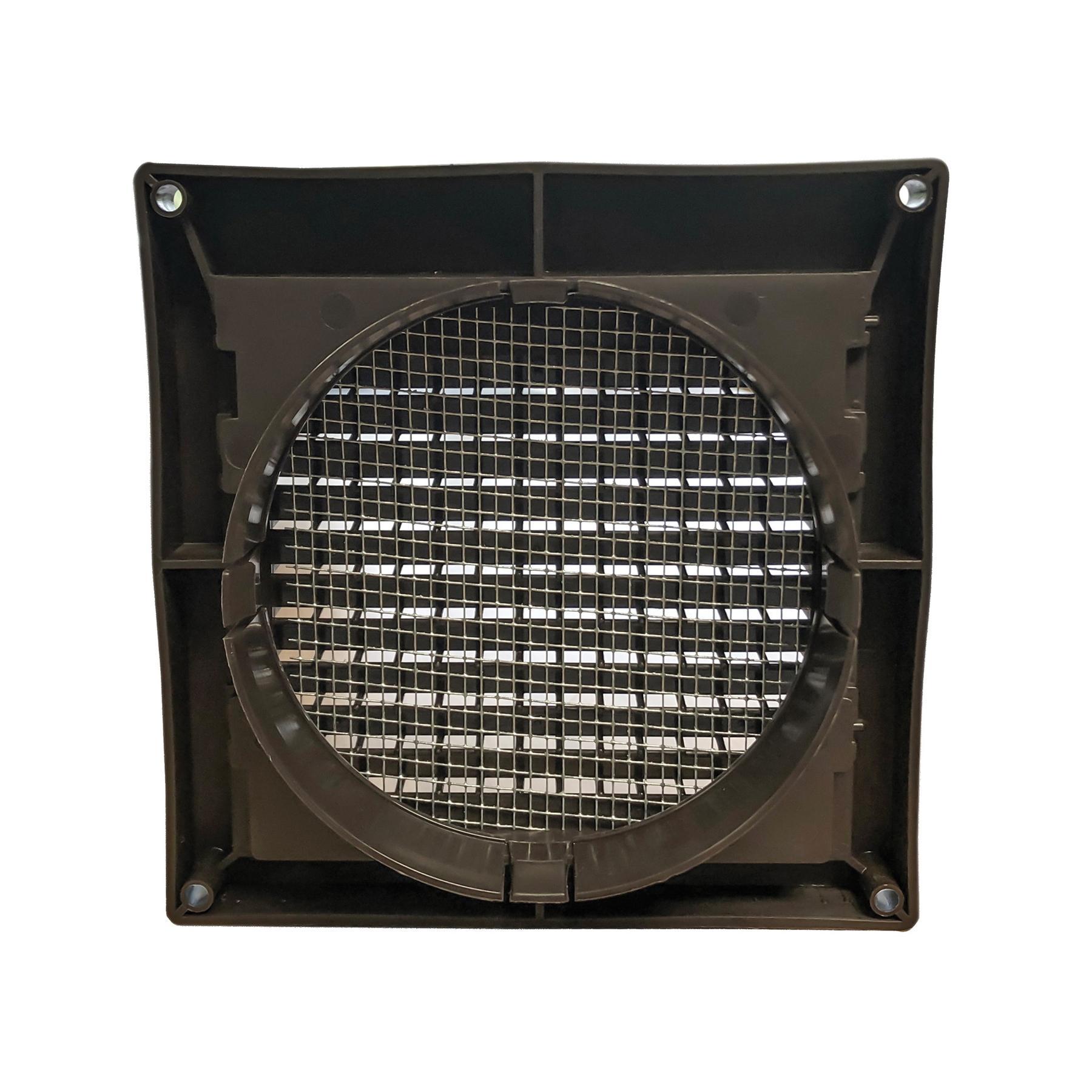 Builders Best® PFL348 Series 110974 Mini Louver Hood With 1/8 in Screen and Snap Ring, 4 in, 5-1/2 in L, 5-1/2 in W