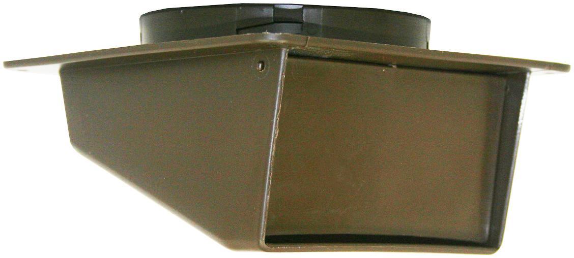 Builders Best® 111805 Eave Vent with 3 in Rigid Aluminum Tail Crimped, 5-3/4 in L, 4-1/2 in W, 2-1/2 in H, Plastic