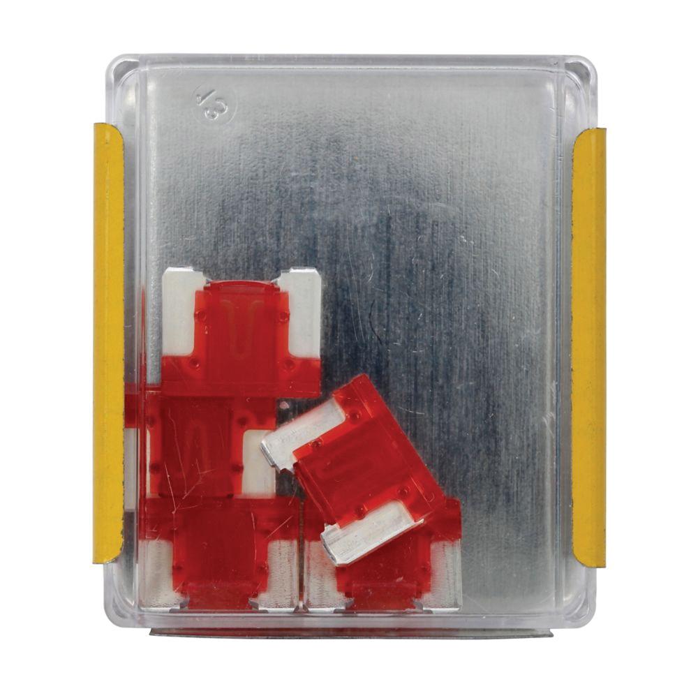 Bussmann ATM-LP Series ATM-10LP Low-Profile Fuse, 10 A, 32 VDC, 1 kAIC Interrupt, Blade Body