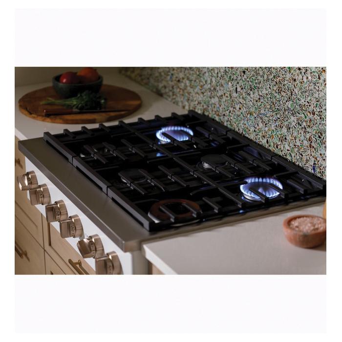 CAFE™ CGU366P2TS1 Commercial-Style Gas Rangetop, 35-7/8 in OAW, 27-1/2 in OAD, 6 -Burner, Knob Control thumbnail 3