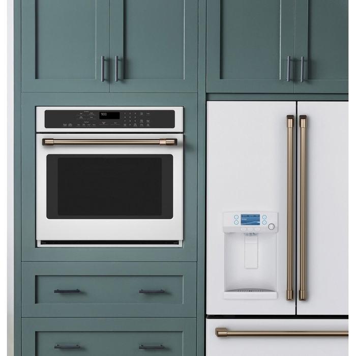 CAFE™ CTS90DP4MW2 Smart Single-Wall Oven With Convection, 5 cu-ft Capacity, Brushed Bronze/Matte White