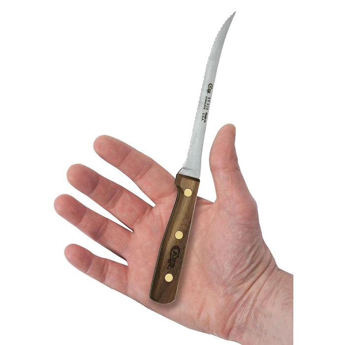 Slicer Knife, 5-1/2 in L Blade, Stainless Steel Blade, Wo