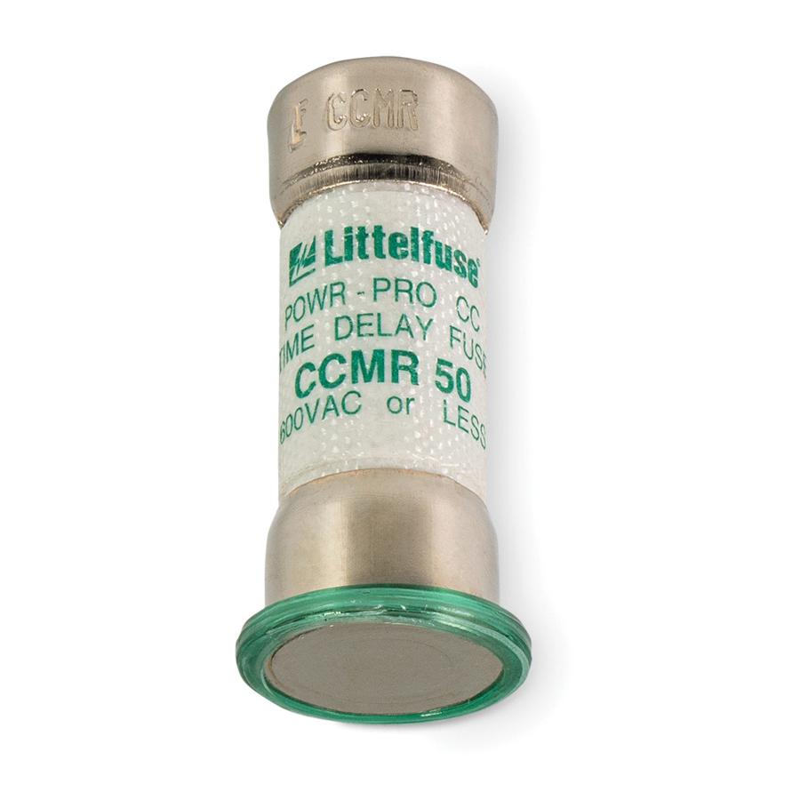 Littelfuse® CCMR Series CCMR50 Fuse, 50 A, 600 VAC/250 VDC, 20 to 200 kA Interrupt, Class: CC