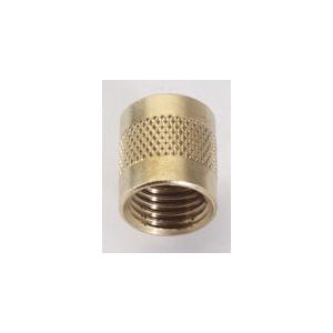 C&D Valve CD2245 Round Cap With Neoprene O-ring Seal, Flared, 1/4 in, Brass
