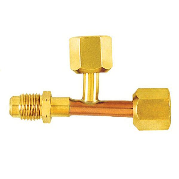 C&D Valve CD9606 Tee, Male Flared x Flared Nut, 1/4 in