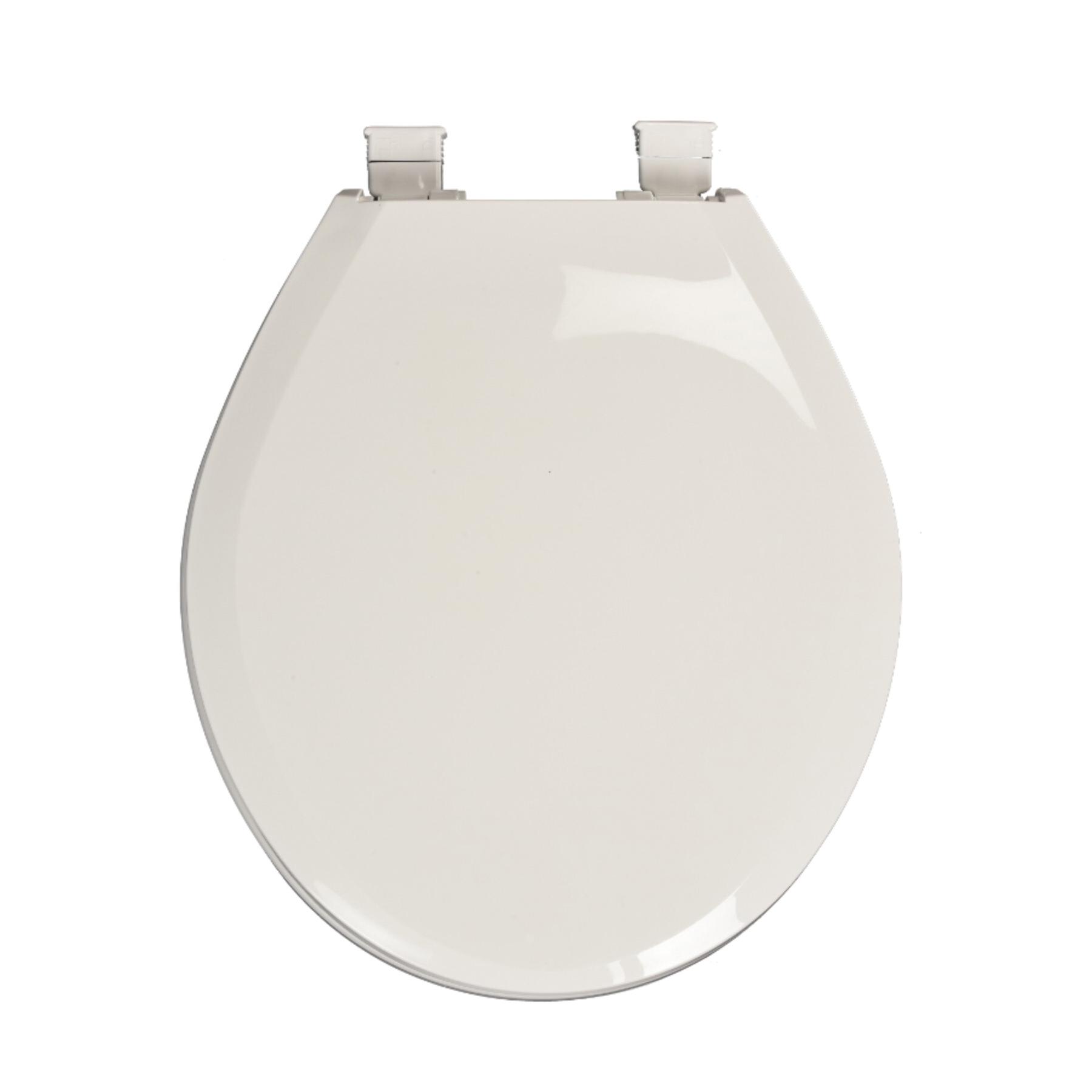 CENTOCO 3700SCLC-001 Closed Front Toilet Seat With Cover, Yes, Round, Polypropylene, White, Residential