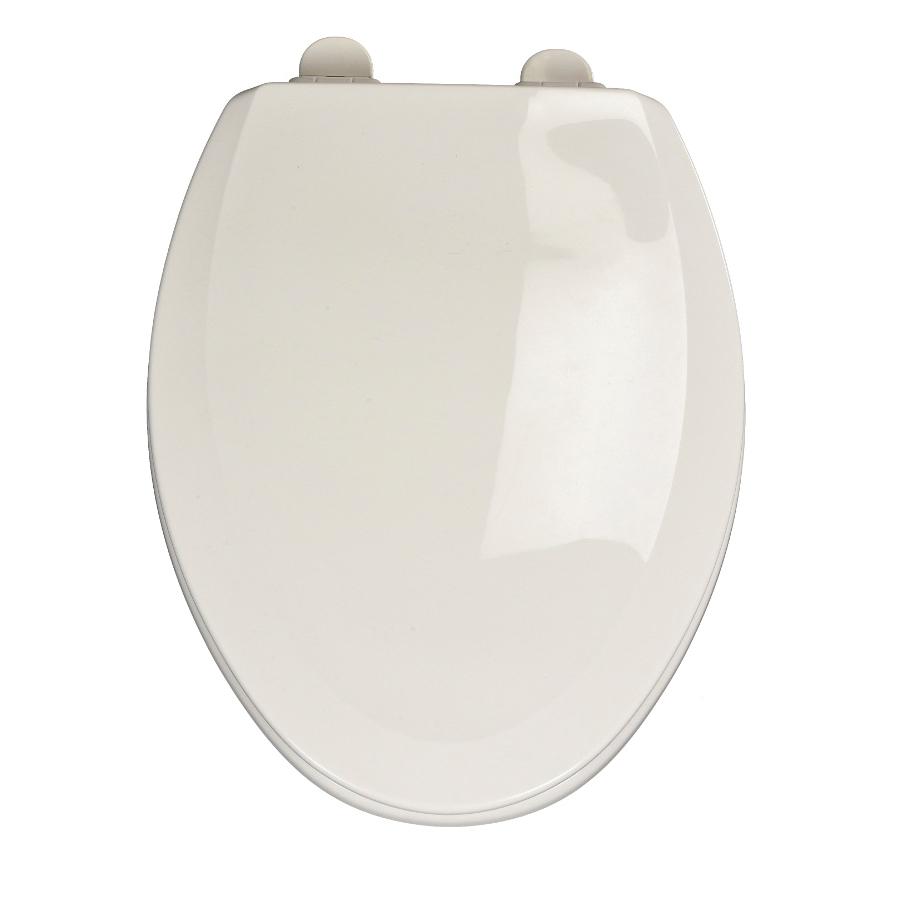CENTOCO 900SC-001 Closed Front Toilet Seat With Cover, Yes, Elongated, Wood, White, 18-3/4 in L x 14-1/2 in W x 2 in H
