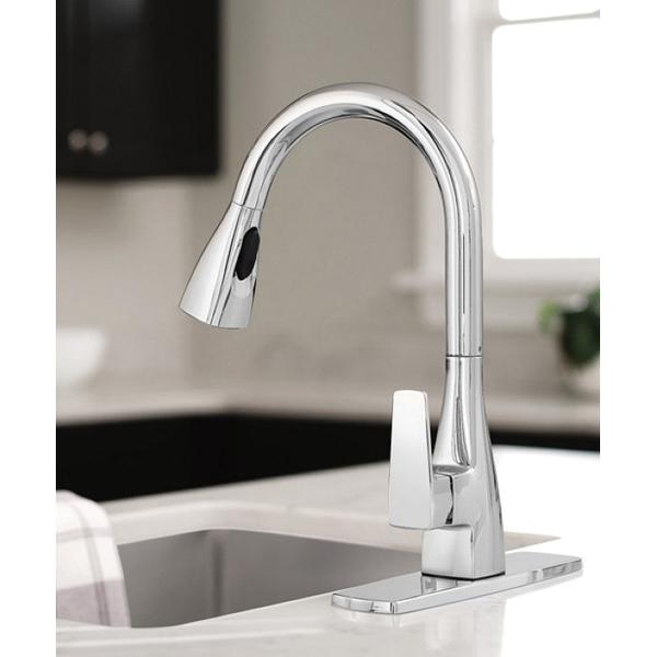 CFG™ Slate™ 76162 Kitchen Faucet, Deck, Pull-Down, Polished Chrome thumbnail 2