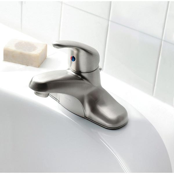 CFG™ Cornerstone® CA40711BN Bathroom Faucet, 1-Handle, Deck, Single-Handle, Pop-Up, Brushed Nickel