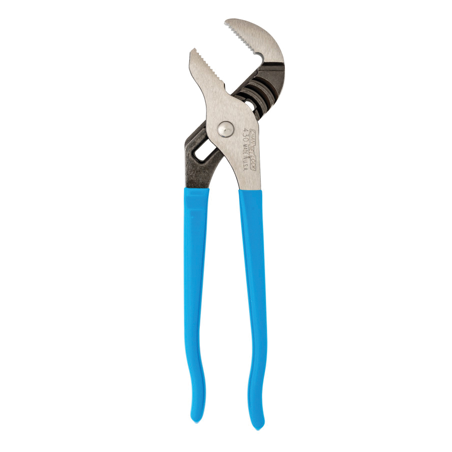 CHANNELLOCK® 430 Tongue and Groove Plier, 10 in OAL, 2 in Cutting Capacity, 7/16 in W Jaw, 1-3/8 in L Jaw