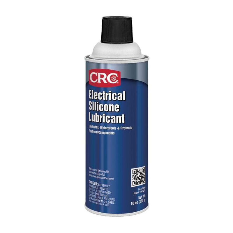 CRC® 02094 Silicone Lubricant, Mild Solvent, Water White, Electrical Grade, -40 to 400 deg F, 10 oz, Aerosol Can