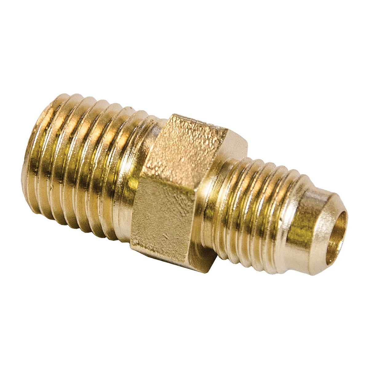 C&D Valve CD1414 Half Union, 1/4 in, Male Flared x MPT Connection, Brass