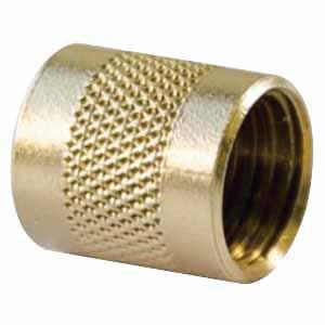 C&D Valve CD2250/6 Cap With Neoprene O-ring Seal, 1/4 in Flared x 1/4 in Flared, Brass