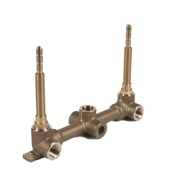 California Faucets® Vessel VL-R Faucet Rough-In Valve, 1/2 in Inlet, 1/2 in Outlet, Brass Body, Antique Brass