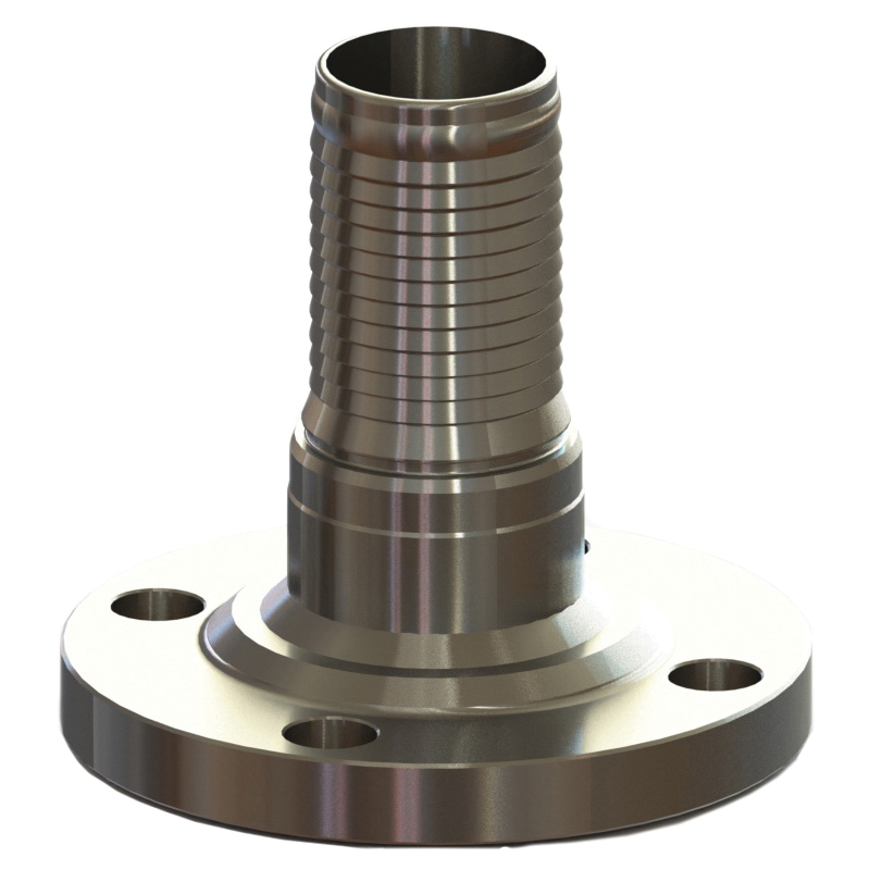 Campbell Fittings Crimpnology™ FHASS-24C Nipple, 6 in Hose x 6 in Flanged, Stainless Steel