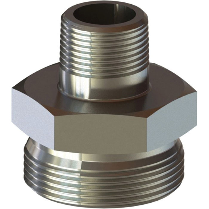 Campbell Fittings GMS-3 Ground Joint Male Spud, 3/4 in Hose, Steel