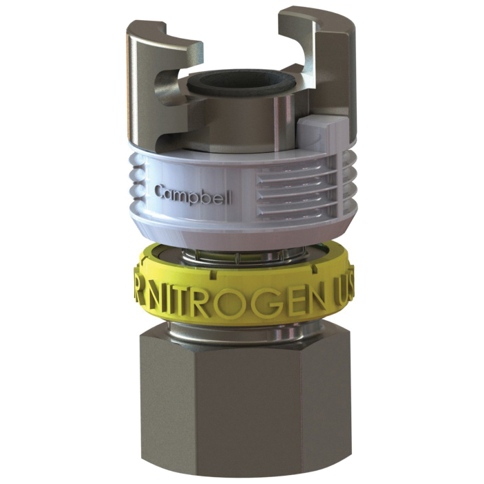 Campbell Fittings TLF-4N Double-Lock Coupling With Nitrogen Ring, 1 in FNPT, Steel
