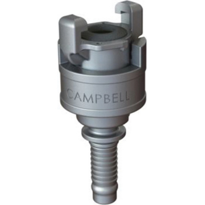 Campbell Fittings ULH-3 Machined Serration Universal Coupling With Safety Clip, 3/4 in Hose x 3/4 in Fitting, Iron
