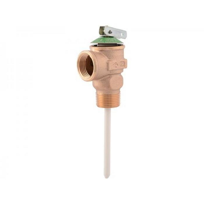 SharkBite™ NCLX-5 Series 15836-0150 Temperature and Pressure Relief Valve, 3/4 in Nominal, MNPT x FNPT, 150 psi