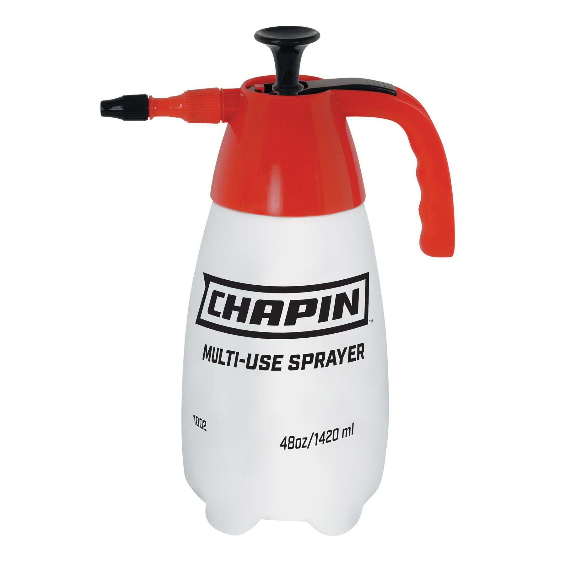 Chapin® 139-1002 Multi-Purpose Sprayer, 48 oz Capacity, Adjustable Nozzle, Continuous Spray, 23 ft, 25 ft Spray