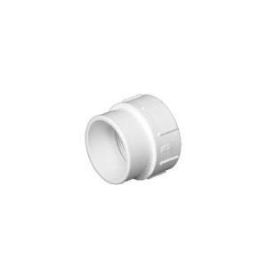 1-1/2 inch PVC DWV Fitting Cleanout Adapter With Plug, Spigot x FPT ...