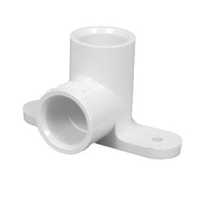 90 Deg CPVC Drop Ear Elbow, 1/2 inch x 1/2 inch, Socket x Socket