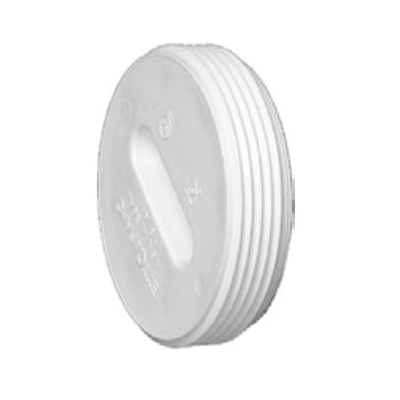 PVC DWV Countersunk Plug, 4 inch