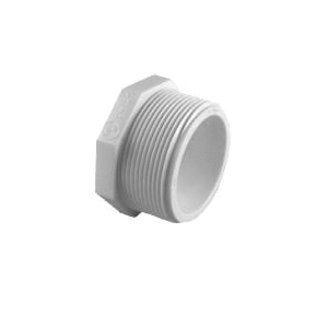 SCH 40 PVC MIP Plug, 3/4 inch