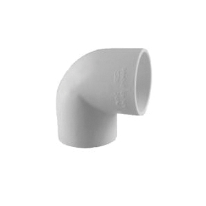 90 Deg SCH 40 PVC Elbow, 3/4 inch x 3/4 inch, Socket x Socket