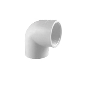 90 Deg SCH 40 PVC Elbow, 1-1/4 inch x 1-1/4 inch, Slip x FIP