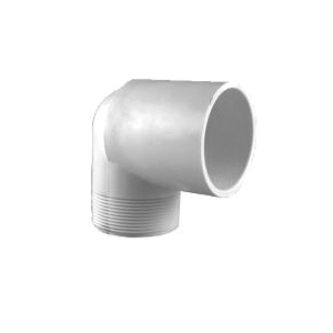 90 Deg SCH 40 PVC Elbow, 1/2 inch x 1/2 inch, Slip X MIP