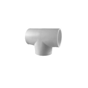 SCH 40 PVC Tee, 2 inch x 2 inch x 2 inch, Socket x Socket x Socket