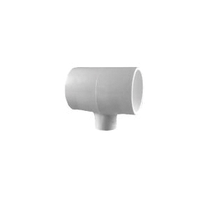 SCH 40 PVC Reducing Tee, 1 inch x 1 inch x 1/2 inch, Socket x Socket x Socket