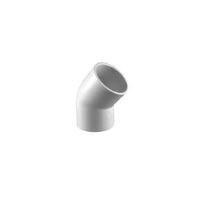 Charlotte Pipe 417-010 45 deg Elbow, 1 in Socket x 1 in Socket, PVC, SCH 40