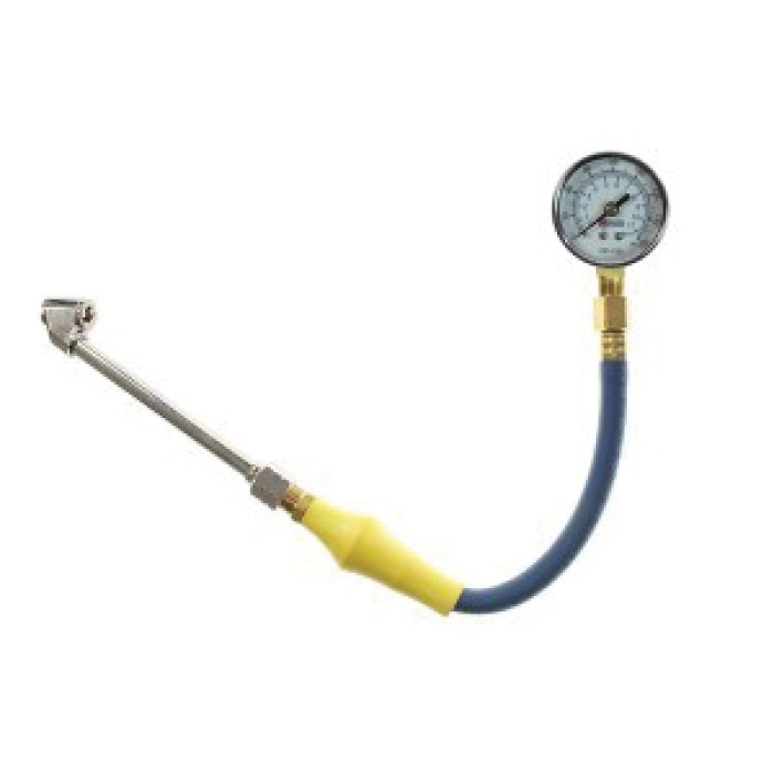 Coilhose® TGA160 Standard Dial Tire Pressure Gauge With Dual Foot Chuck, 0 to 160 psi Pressure