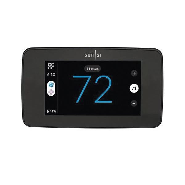 Copeland™ 1F96U-42WFB Wi-Fi Thermostat, 24 V, 2.5 A, LCD Color Touchscreen Display, Wall Mounting