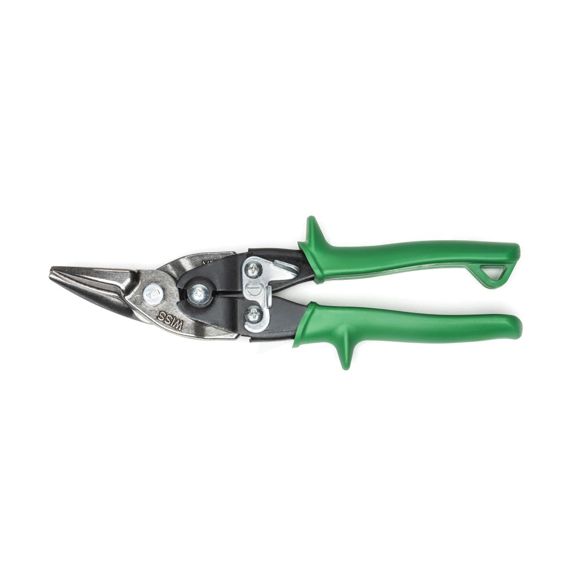 Crescent Wiss® MetalMaster® M2R Compound Action Aviation Snip, 9-3/4 in OAL, 1-3/8 in L Cut, Right, Straight Cut