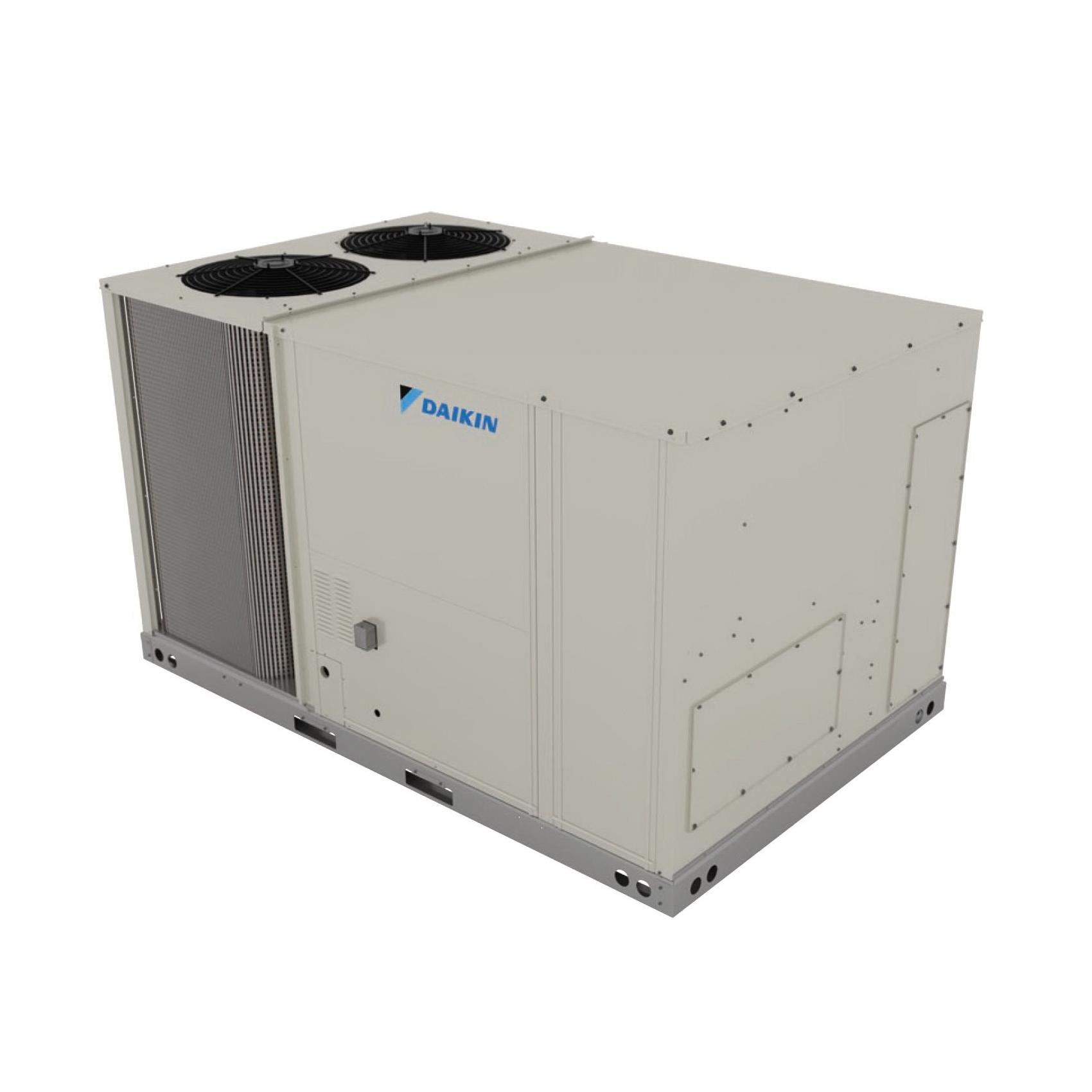 DAIKIN DRG0903DL00001S Gas/Electric Packaged Unit, 130/97.5 kBtu/hr Input, 208/230 V, 41.6 A, 3000 cfm, 7.5 ton