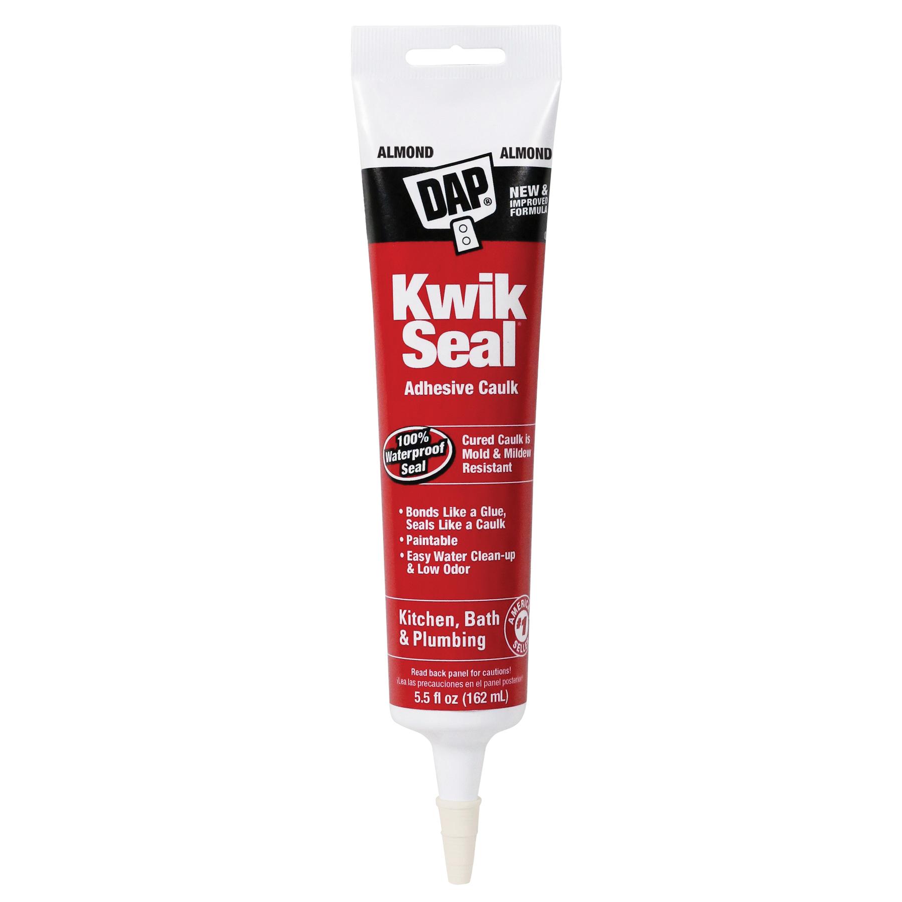 DAP® KWIK SEAL® 18032 Adhesive Caulk, Paste, Very Slight Ammonia, 24 hr Curing, 10.1 fl-oz, Cartridge thumbnail 2