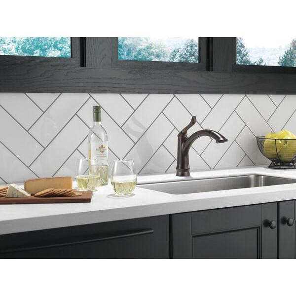 DELTA® Linden™ 1353-RB-DST Kitchen Faucet, Deck, Single Handle, Venetian Bronze® thumbnail 4