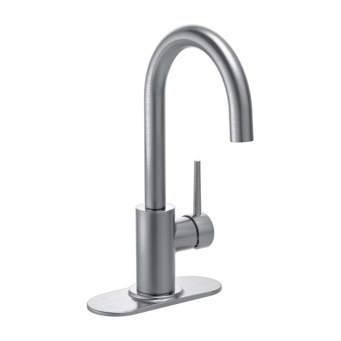 DELTA® Contemporary 1959LF-AR Bar and Prep Faucet, Deck, Arctic Stainless thumbnail 2