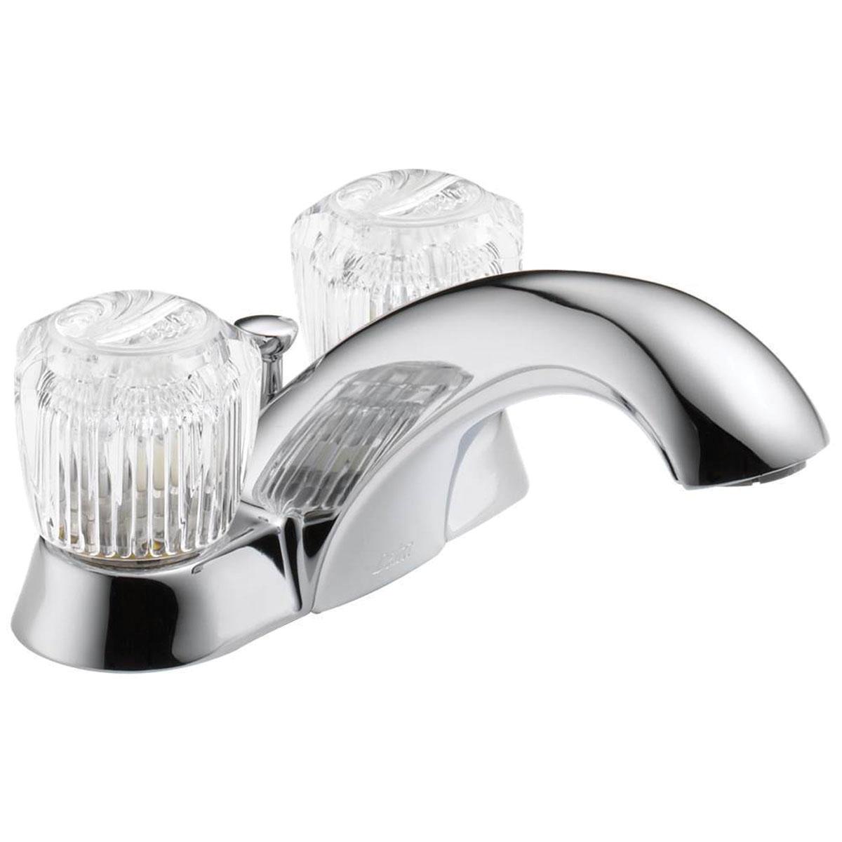 DELTA® Classic™ 2522LF-MPU Bathroom Faucet, 2-Handle, Deck, Centerset, Pop-Up, Chrome thumbnail 2