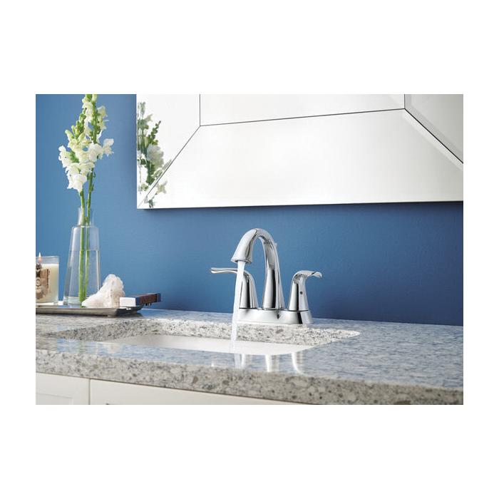 DELTA® Lahara® 2538-MPU-DST Bathroom Faucet, 2-Handle, Deck, Centerset, Pop-Up, Chrome thumbnail 3