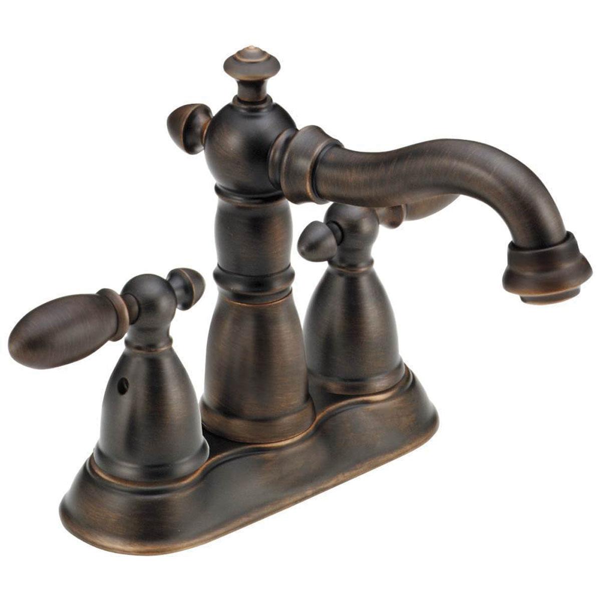 DELTA® Victorian® 2555-RBMPU-DST Bathroom Faucet, 2-Handle, Deck, Centerset, Pop-Up, Venetian Bronze® thumbnail 3
