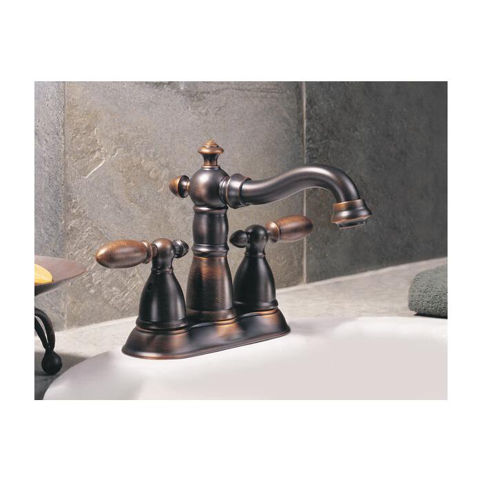 DELTA® Victorian® 2555-RBMPU-DST Bathroom Faucet, 2-Handle, Deck, Centerset, Pop-Up, Venetian Bronze® thumbnail 2