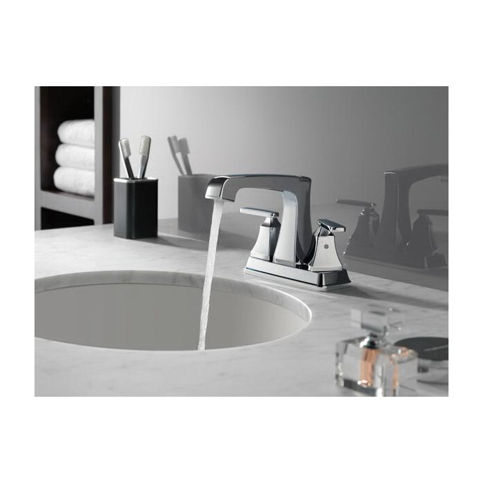 DELTA® Ashlyn® 2564-MPU-DST Bathroom Faucet, 2-Handle, Deck, Centerset, Pop-Up, Chrome