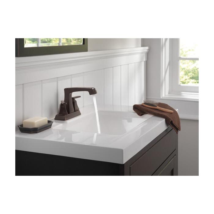 DELTA® Ashlyn® 2564-RBMPU-DST Bathroom Faucet, 2-Handle, Deck, Centerset, Pop-Up, Venetian Bronze®