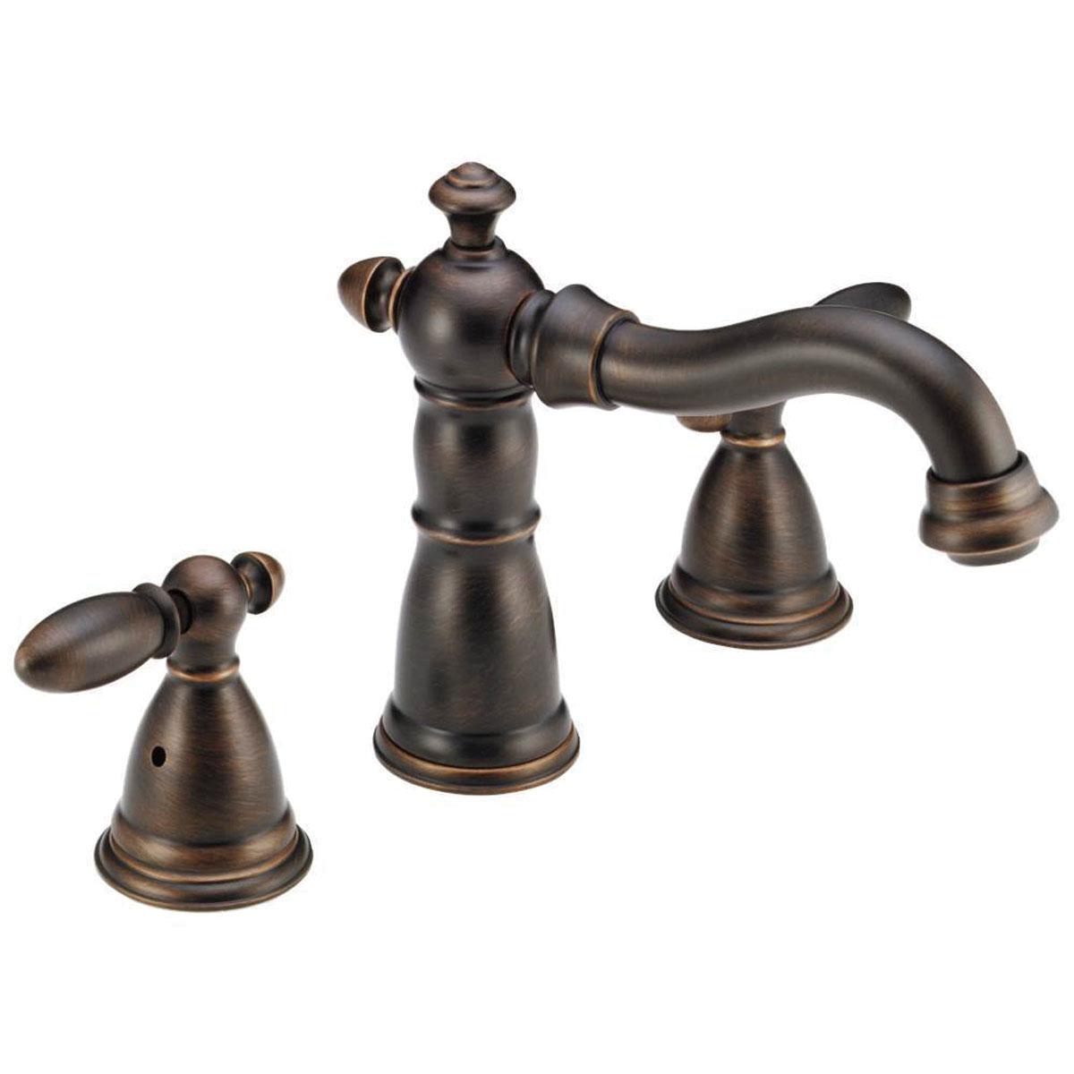 DELTA® Victorian® 2755RB-616RB Tub/WhirlPool Faucet Trim, 3 -Faucet Hole, Venetian Bronze, 2-Handle -Handle thumbnail 2
